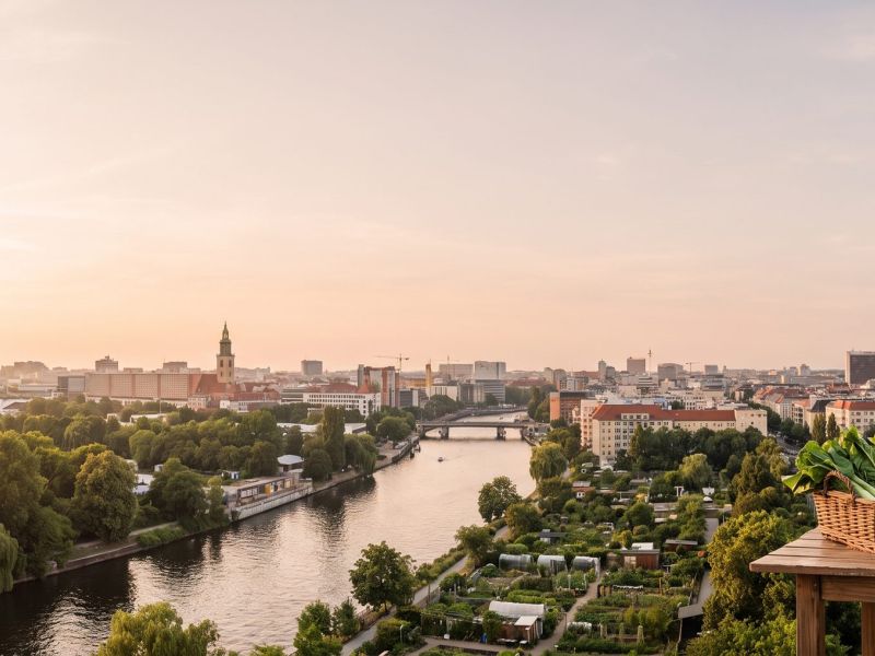 Berlin in the evening — view across the city