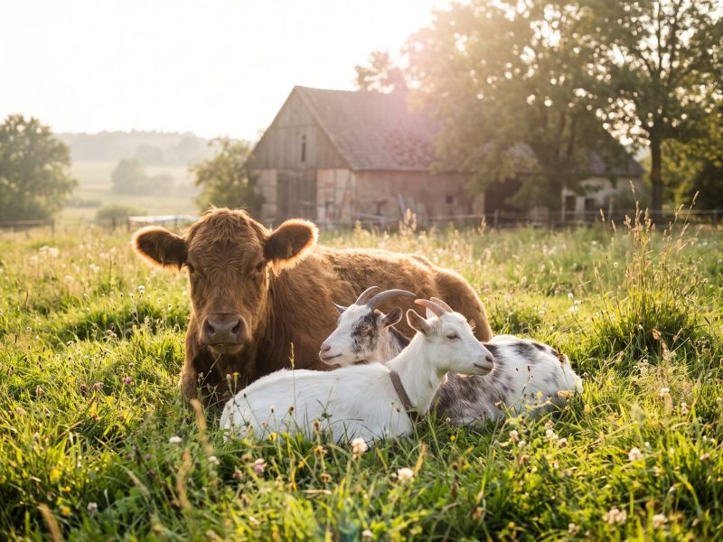 Rescued animals at a sanctuary just outside Berlin